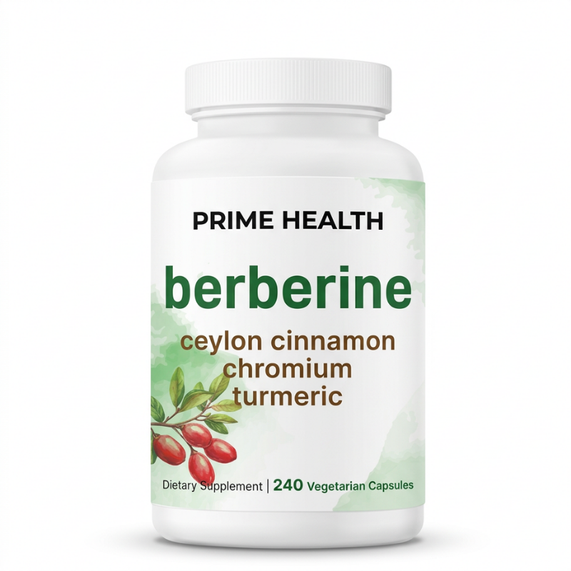 Prime Health Berberine with Ceylon Cinnamon, Chromium & Turmeric, 240 capsules (3,000mg)